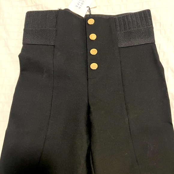 Brand new with tags Zara black leggings / pants with gold buttons - Picture 2 of 2